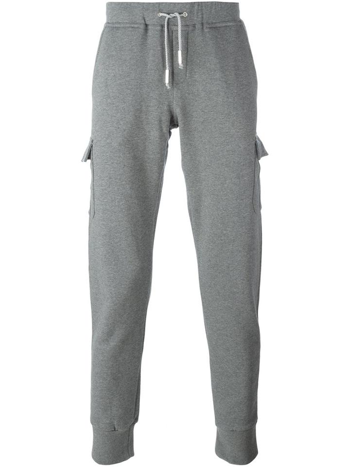 Eleventy Side Pocket Sweatpants, Men's, Size: Large, Grey, Cotton