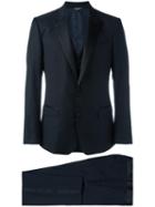 Dolce & Gabbana Three-piece Dinner Suit, Men's, Size: 54, Blue, Virgin Wool/silk/polyester/cupro
