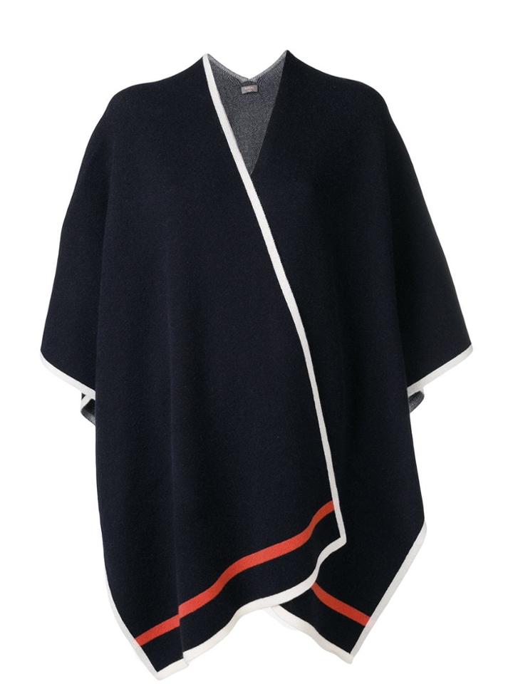 N.peal Blanket Cape - Blue