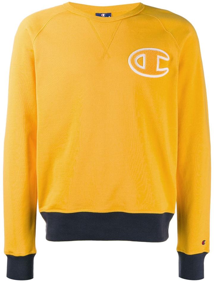 Champion Crew Neck Sweatshirt - Yellow