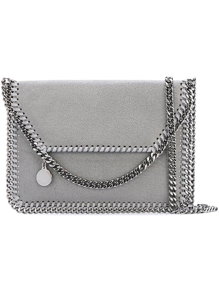 Stella Mccartney - Falabella Shoulder Bag - Women - Polyester/metal - One Size, Grey, Polyester/metal