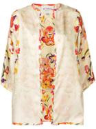 Etro Floral Print Kimono - Neutrals
