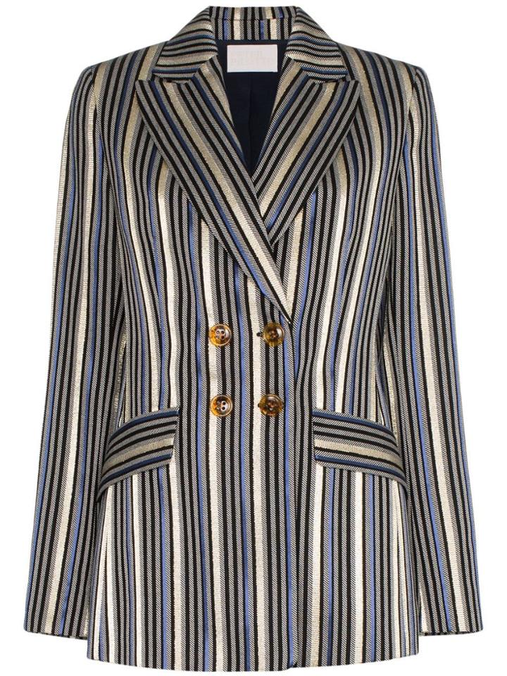 Peter Pilotto Lurex Striped Jacket - Blue