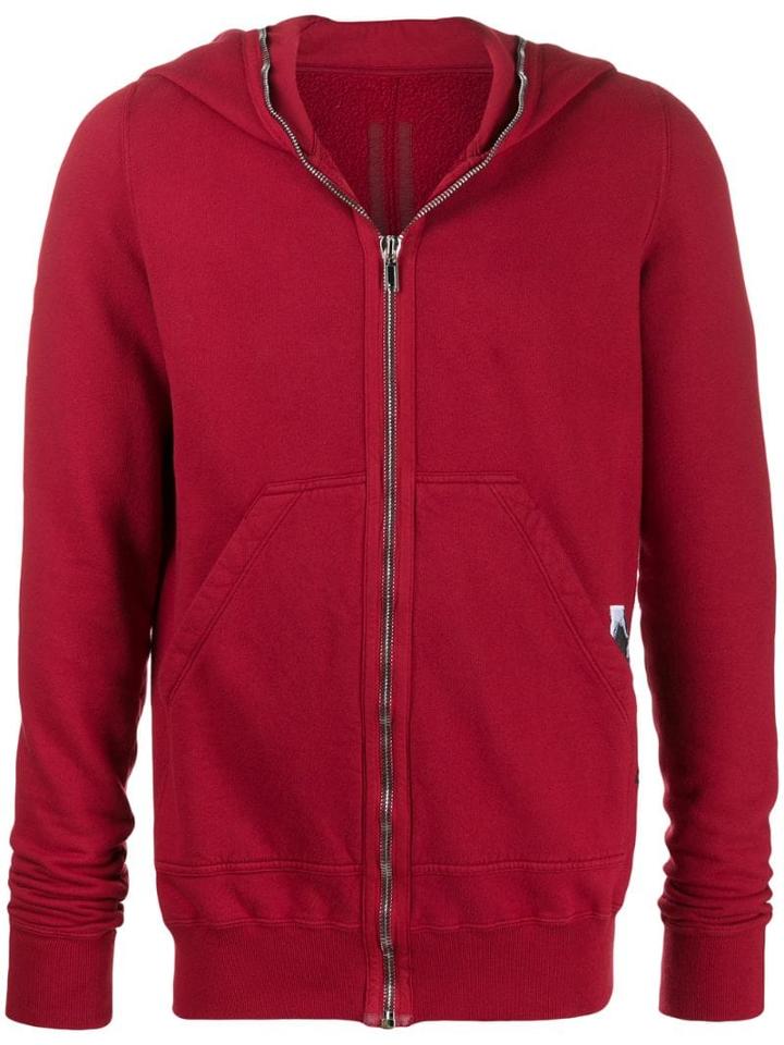 Rick Owens Drkshdw Zip-up Hoodie - Red