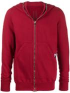 Rick Owens Drkshdw Zip-up Hoodie - Red
