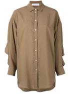 Iro Longsleeved Shirt, Women's, Size: 34, Nude/neutrals, Nylon/rayon