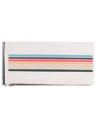 Paul Smith Striped Enamel Tie Clip - Silver