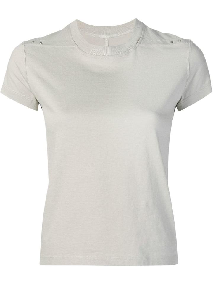 Rick Owens Stud Detail T-shirt - Grey