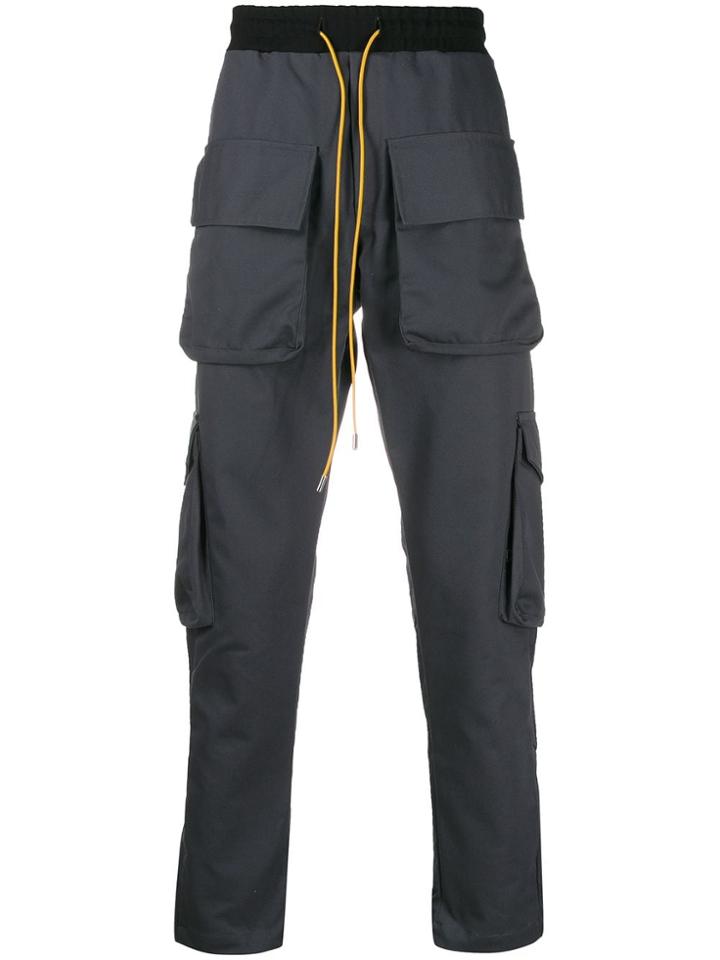 Rhude Utility Pocket Track Pants - Grey