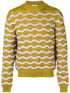 Acne Studios Wavy Knit Sweater - Green