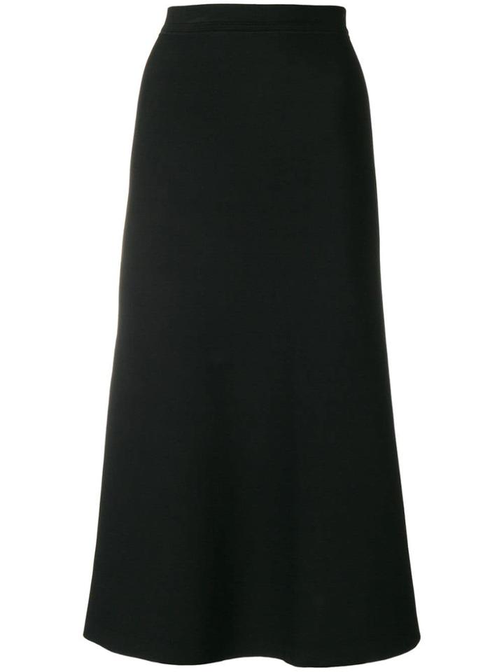 Theory A-line Midi Skirt - Black