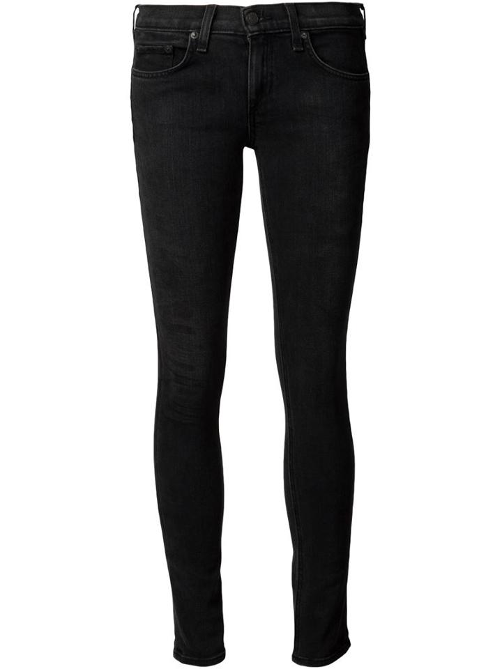 Rag & Bone 'rock' Skinny Jean, Women's, Size: 31, Black, Cotton/polyurethane