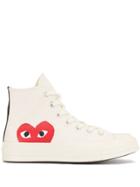 Comme Des Garçons X Converse Chuck Taylor High Top Sneakers - White