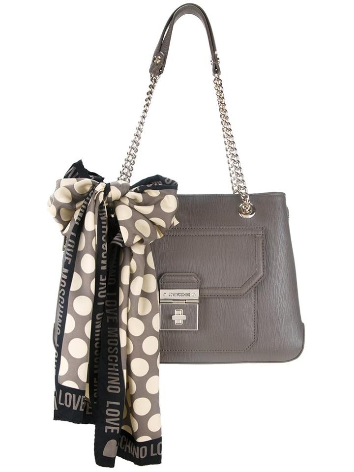 Love Moschino Double Straps Shoulder Bag, Women's, Brown