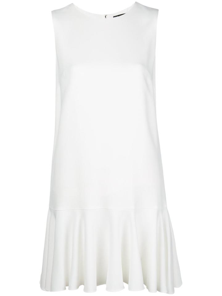Dolce & Gabbana Pleated Skirt Shift Dress - White