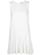 Dolce & Gabbana Pleated Skirt Shift Dress - White