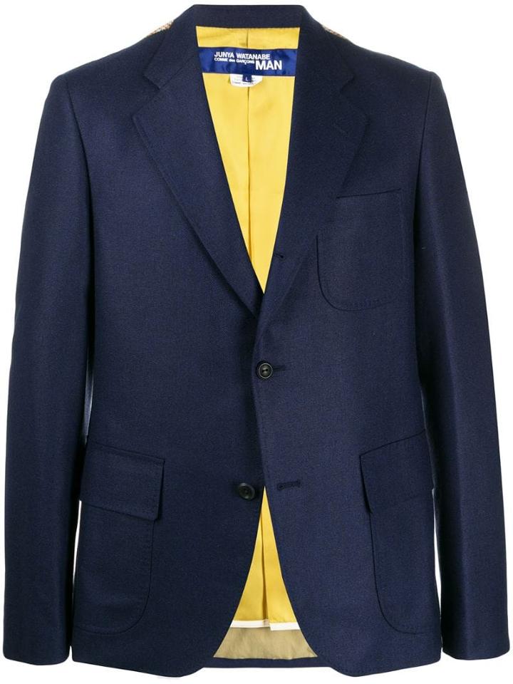 Junya Watanabe Man Padded Back Blazer - Blue
