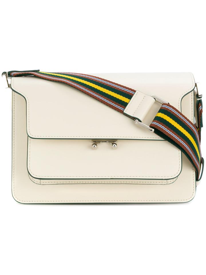 Marni Trunk Shoulder Bag - White