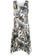 Fabiana Filippi Handkerchief Hem Dress - Grey