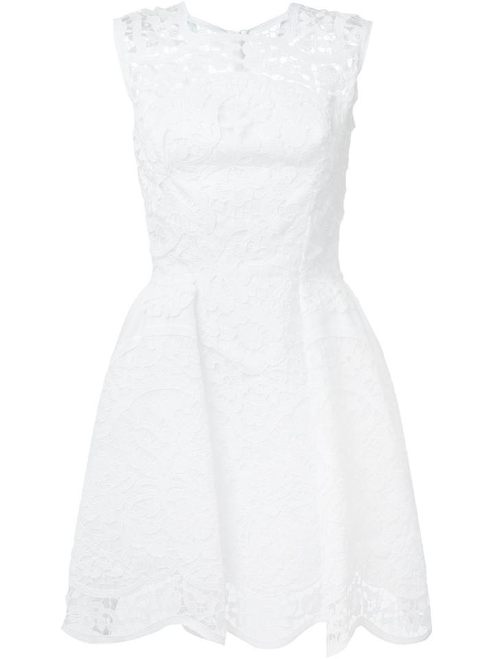 Ermanno Scervino Flared Floral Lace Dress