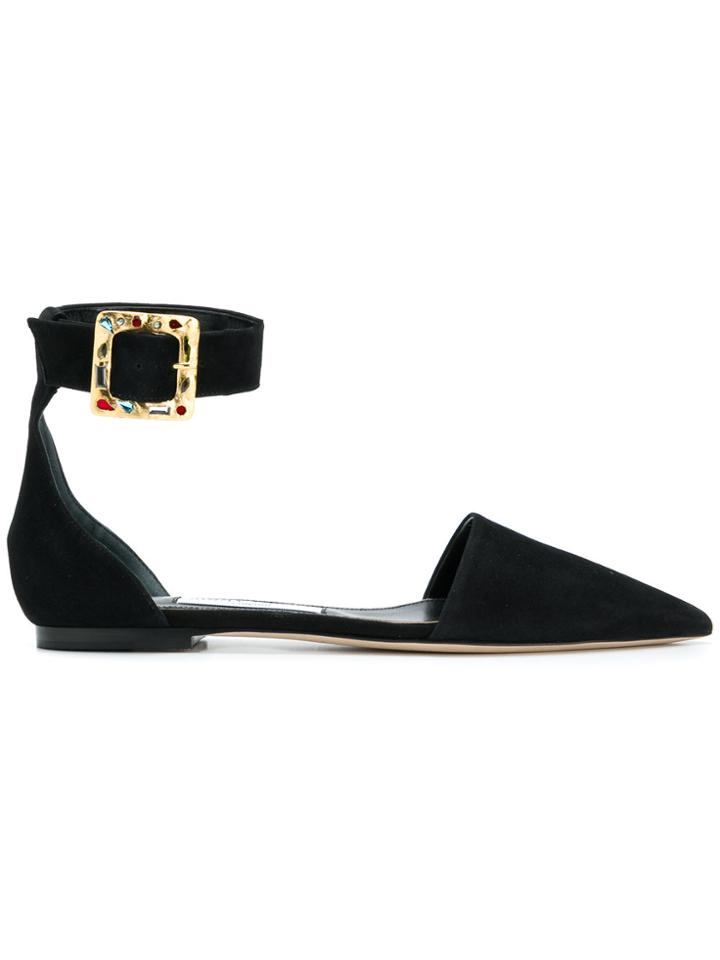 Jimmy Choo Halina Flat Ballerinas - Black
