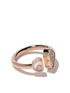 Chopard 18kt Rose Gold Happy Hearts Diamond Ring - Unavailable