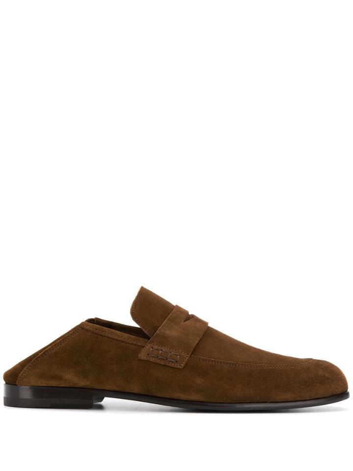 Harrys Of London Foldover Back Loafers - Brown