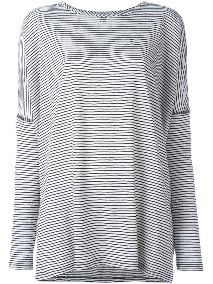 Alice+olivia Long Sleeve Striped T-shirt