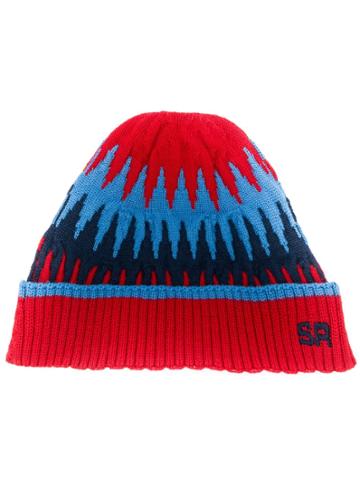 Sonia Rykiel Turned-up Hem Beanie - Red