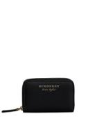 Burberry Trench Leather Ziparound Coin Case - Black