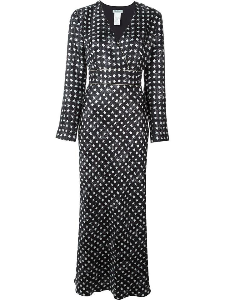 Max Mara Star Print Long Dress