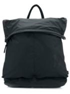 11 By Boris Bidjan Saberi Printed Logo Backpack, Black, Cotton/polyester