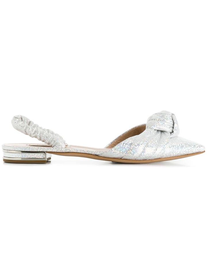Casadei Low Heel Pumps - Silver