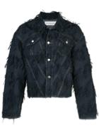 Chin Menswear Intl Tassel Denim Jacket - Blue