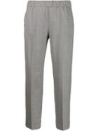 D.exterior Plain Cropped Trousers - Grey