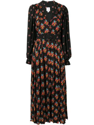 Gül Hürgel Floral Print Maxi Dress - Black
