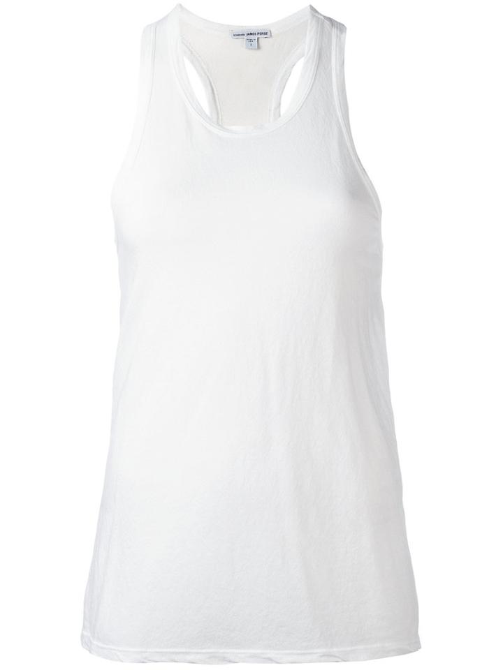 James Perse Classic Tank Top, Women's, Size: Ii, White, Cotton