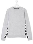 Dkny Kids Contrast Panels Sweatshirt - Grey