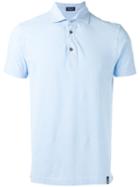 Drumohr Classic Polo Shirt, Men's, Size: Medium, Blue, Cotton