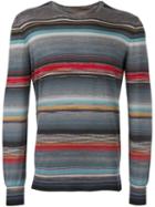 Missoni Striped Melange Sweatshirt, Men's, Size: 50, Silk/cashmere