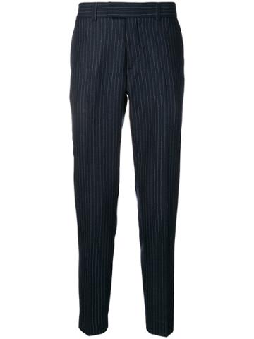 J.lindeberg Pinstripe Trousers - Blue