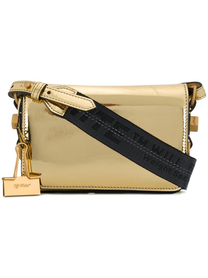 Off-white Mini Metallic Crossbody Bag