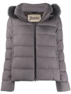 Herno Short Hooded Zip-up Jacket - Grey