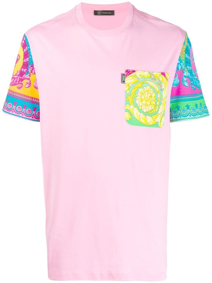 Versace Baroque Details T-shirt - Pink