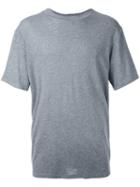 T By Alexander Wang Plain T-shirt, Men's, Size: Large, Grey, Cotton