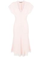 Ermanno Scervino Lace Trim Dress - Pink & Purple