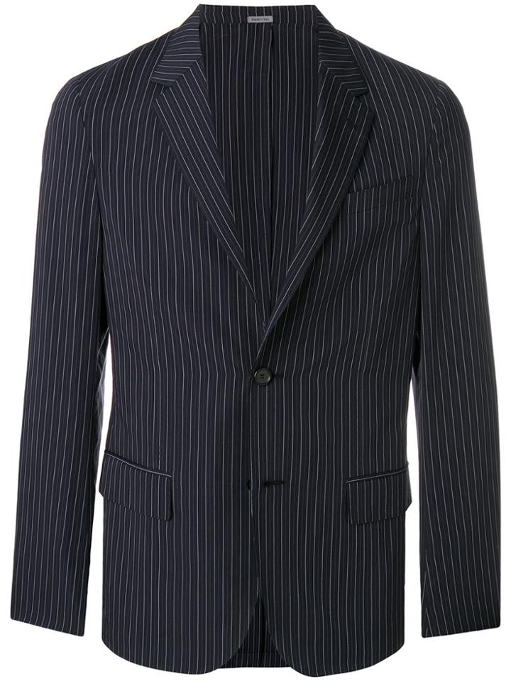 Lanvin Classic Pinstriped Blazer - Blue