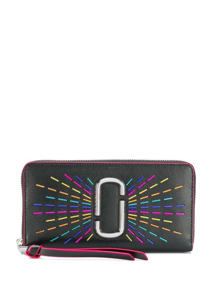 Marc Jacobs Snapshot Rainbow Continental Wallet - Black
