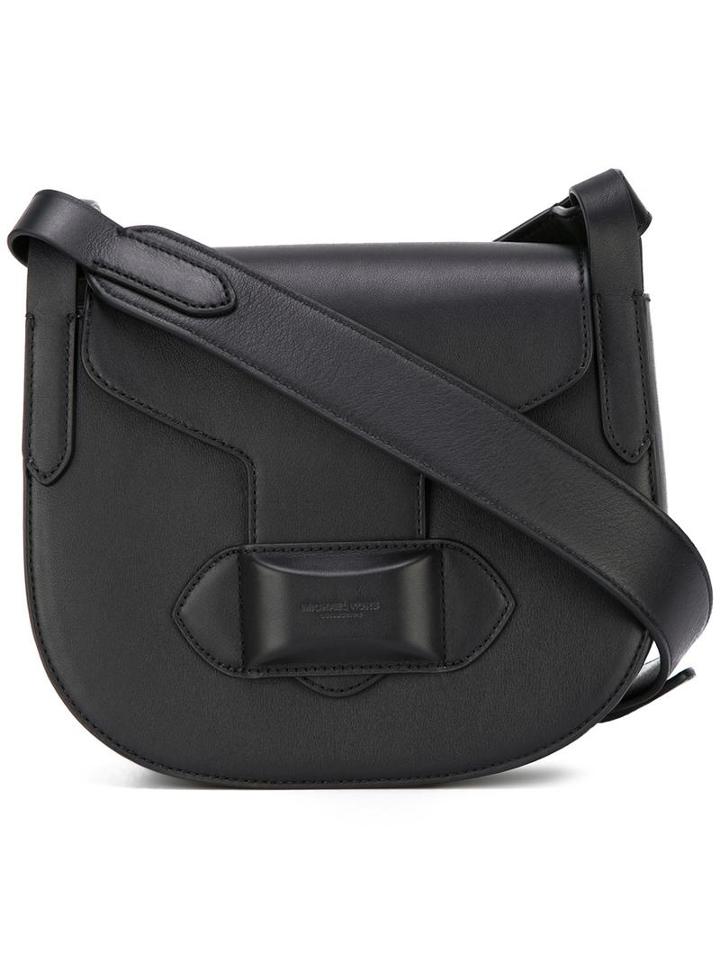 Michael Kors Small 'daria' Saddle Bag, Women's, Black, Leather