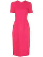 Carolina Herrera Fitted Shortsleeved Dress - Pink